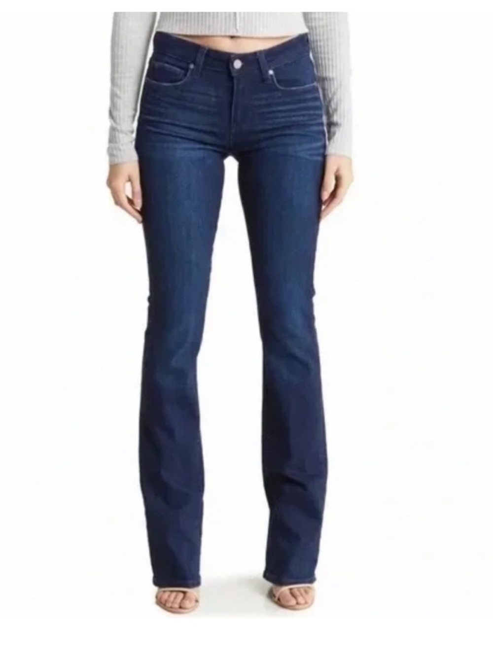 Paige Manhattan bootcut jeans in dark wash